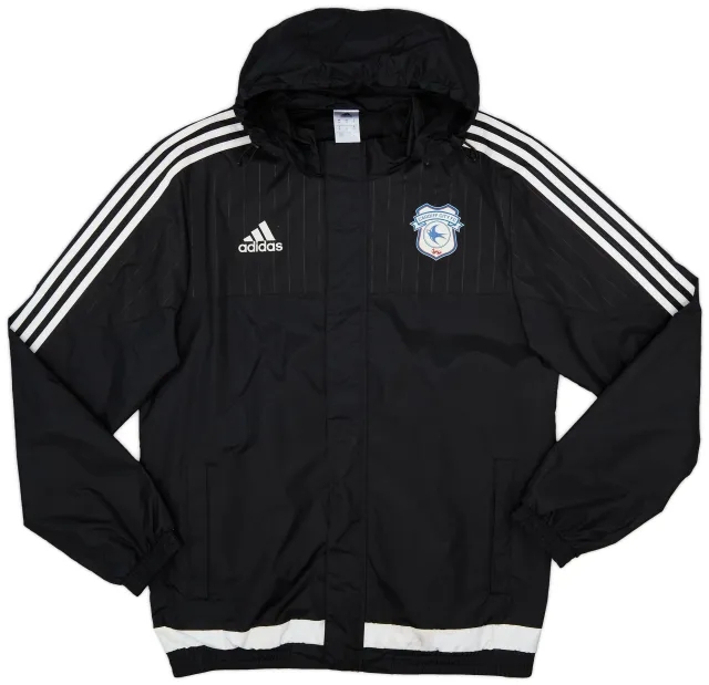2016-17 Cardiff adidas Hooded Rain Jacket - 9/10 - (M)