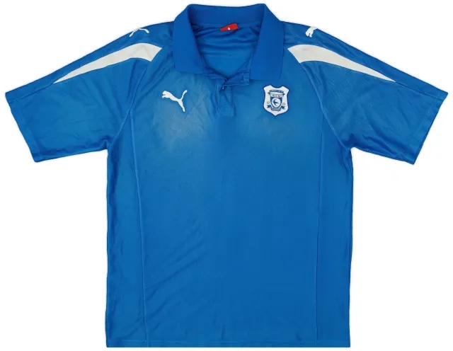 2010-11 Cardiff City Puma Polo Shirt - 8/10 - (L)