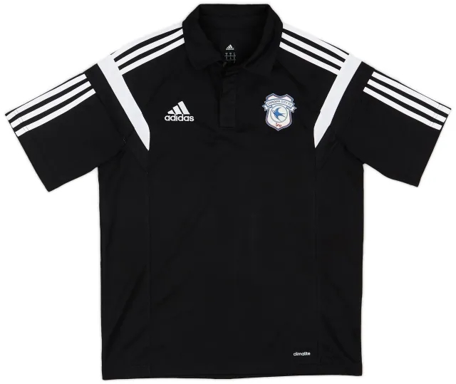 adidas 2015-16 Cardiff City Polo Shirt - 9/10 - (M)