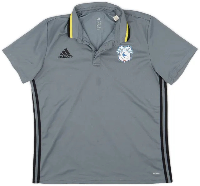 2016-17 Cardiff adidas Polo Shirt - 8/10 - (XL)