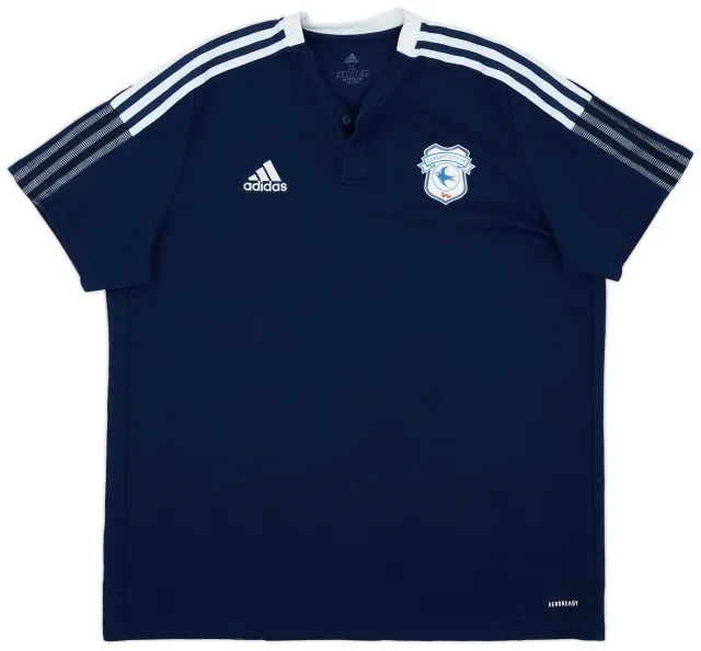 2021-22 Cardiff City adidas Polo Shirt - 9/10 - (XL)