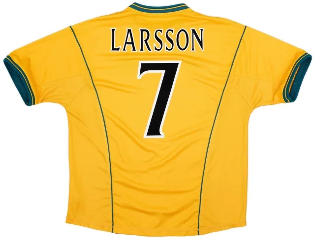Umbro 2000-02 Celtic Away Shirt Larsson #7 - 6/10 - (XXL)