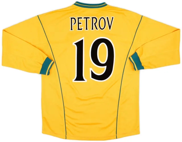 Umbro 2000-02 Celtic Away L/S Shirt Petrov #19 - 9/10 - (L)
