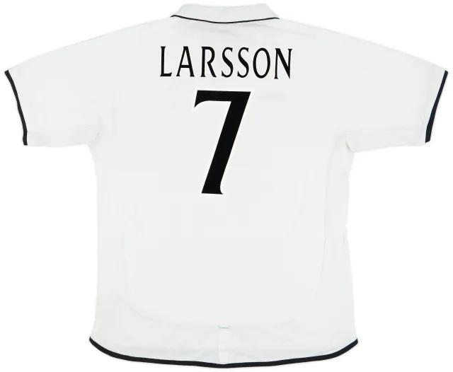 Umbro 2001-02 Celtic Away Shirt Larsson #7 - 7/10 - (XXL)