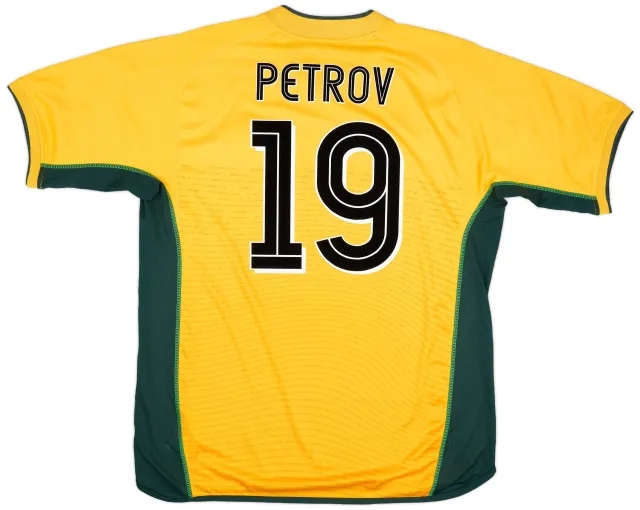 Umbro 2002-03 Celtic Away Shirt Petrov #19 - 8/10 - (XL)