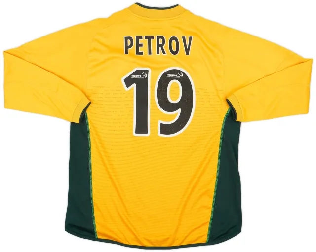 Umbro 2002-03 Celtic Away L/S Shirt Petrov #19 - 6/10 - (L)