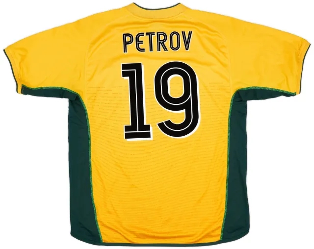 Umbro 2002-03 Celtic Away Shirt Petrov #19 - 8/10 - (XL)
