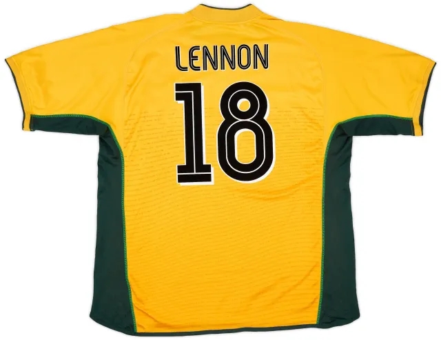 Umbro 2002-03 Celtic Away Shirt Lennon #18 - 9/10 - (XXL)