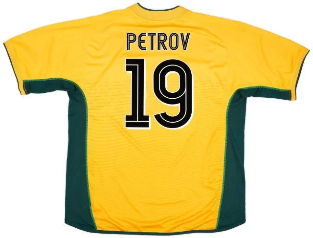 Umbro 2002-03 Celtic Away Shirt Petrov #19 - 8/10 - (XXL)