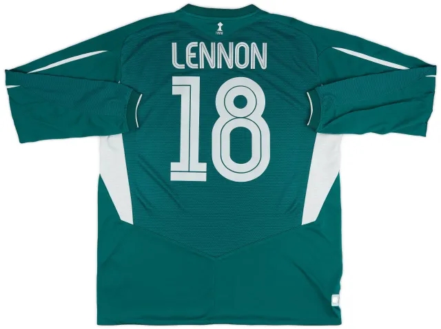 Umbro 2004-05 Celtic Away L/S Shirt Lennon #18 - 9/10 - (XL)
