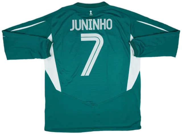 Umbro 2004-05 Celtic Away L/S Shirt Juninho #7 - 8/10 - (XL)