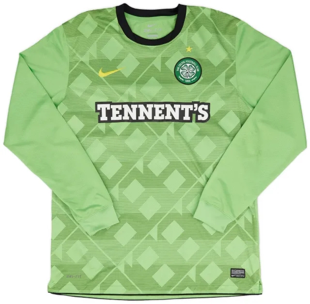 Nike 2010-11 Celtic L/S Away Shirt - 7/10 - (L)