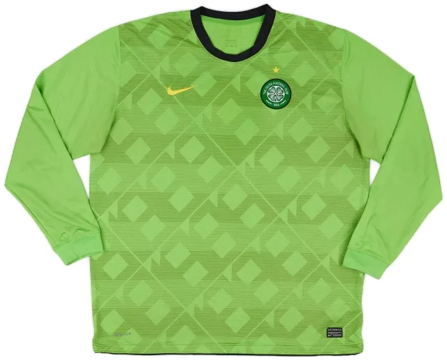 Nike 2010-11 Celtic Away L/S Shirt - 8/10 - (XXL)