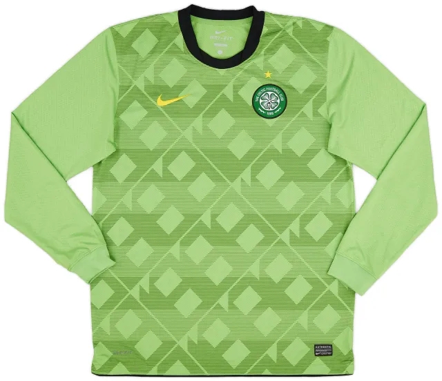 Nike 2010-11 Celtic Away L/S Shirt - 9/10 - (L)