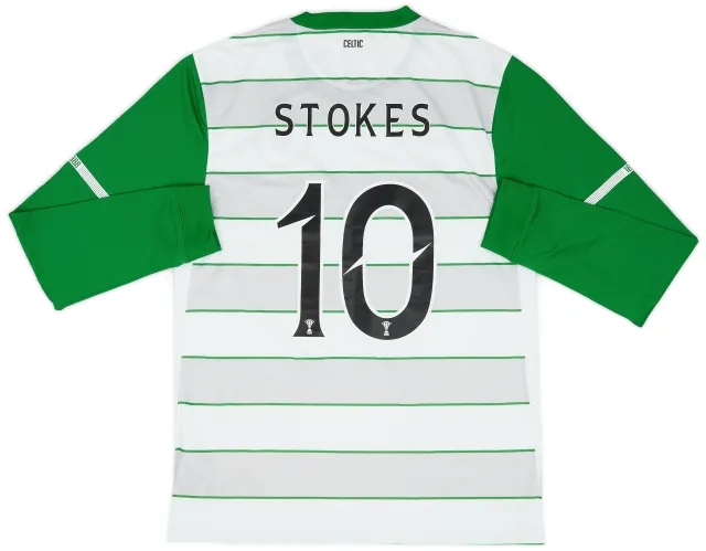 Nike 2011-12 Celtic Away L/S Shirt Stokes #10 - 8/10 - (M)