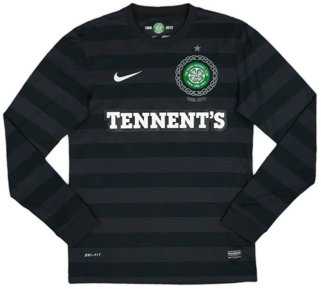Nike 2012-13 Celtic '125th Anniversary' Away L/S Shirt - 8/10 - (S)