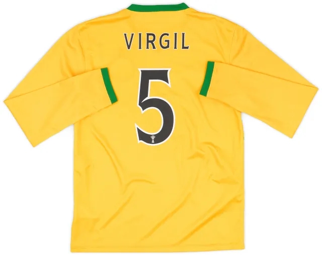 Nike 2013-14 Celtic Away L/S Shirt Virgil #5 - 6/10 - (M)