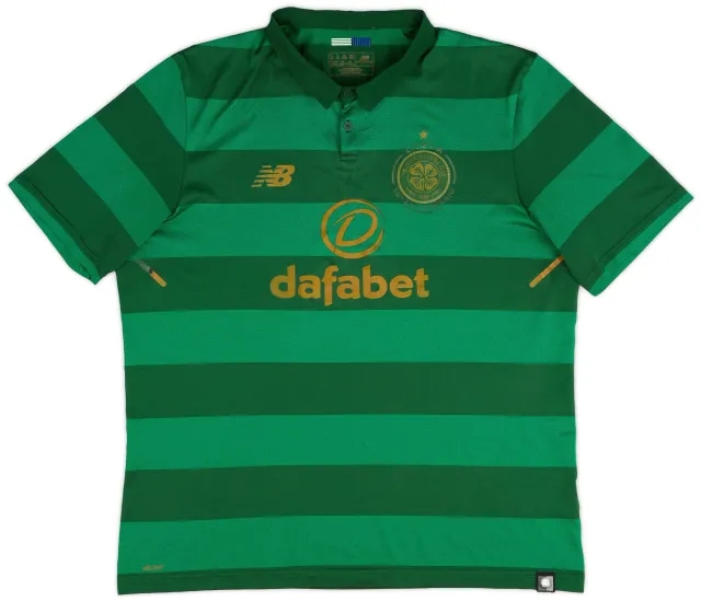 NewBalance 2017-18 Celtic 'Lisbon Lions 50th Anniversary' Away Shirt - 8/10 - (XL)