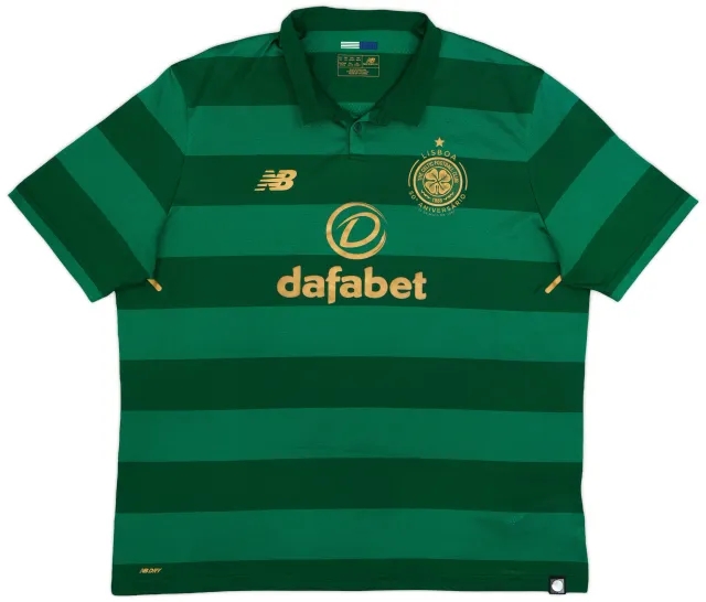 NewBalance 2017-18 Celtic 'Lisbon Lions 50th Anniversary' Away Shirt - 8/10 - (XXL)