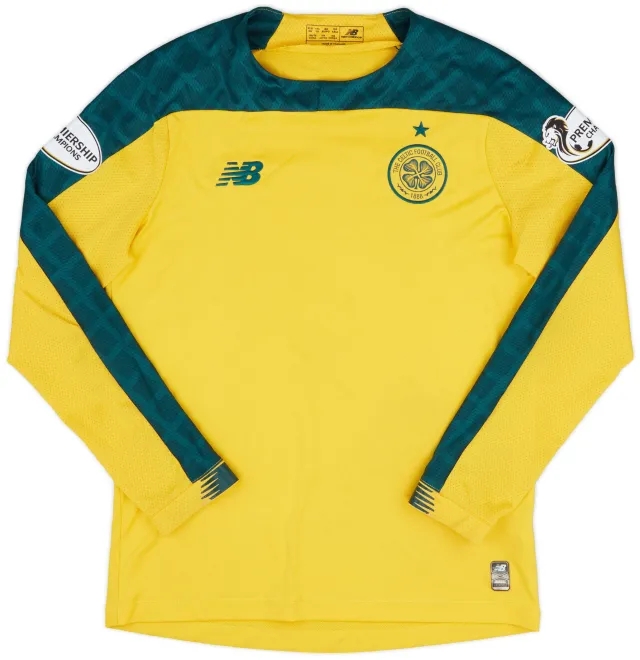 NewBalance 2019-20 Celtic Away L/S Shirt - 7/10 - (XL.Boys)