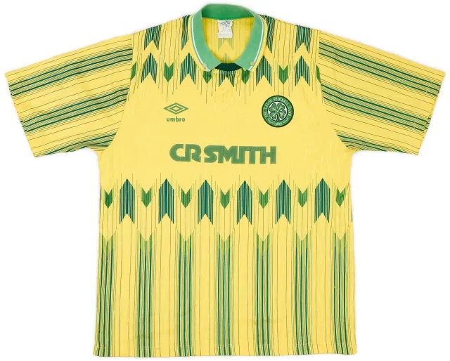 Umbro 1989-91 Celtic Away Shirt - 8/10 - (M)