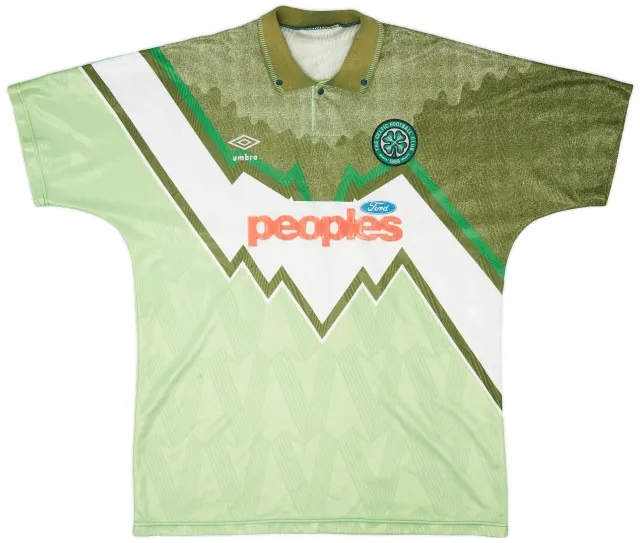 Umbro 1991-92 Celtic Away Shirt - 8/10 - (XL)
