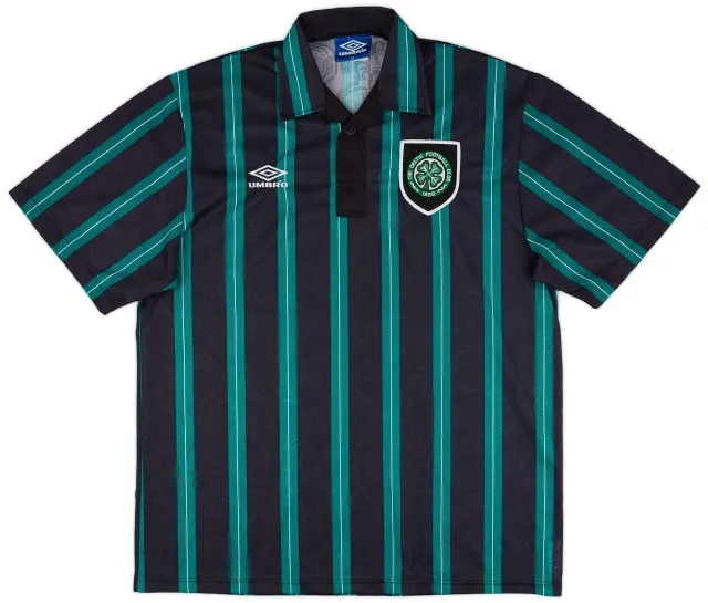 Umbro 1992-93 Celtic Away Shirt - 9/10 - (XL)