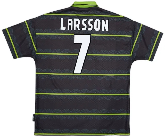 Umbro 1998-99 Celtic Away Shirt Larsson #7 - 6/10 - (XL)