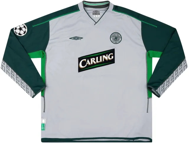 Umbro 2003-05 Celtic Match Issue Champions League GK Shirt Marshall #22