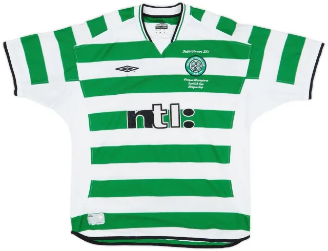 Umbro 2001-03 Celtic Home Shirt - 5/10 - (XL)