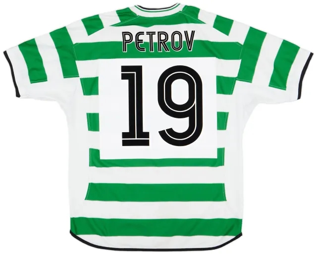 Umbro 2001-03 Celtic Home Shirt Petrov #19 - 7/10 - (L)