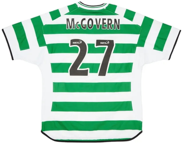 Umbro 2001-03 Celtic Home Shirt McGovern #27 - 7/10 - (XL)