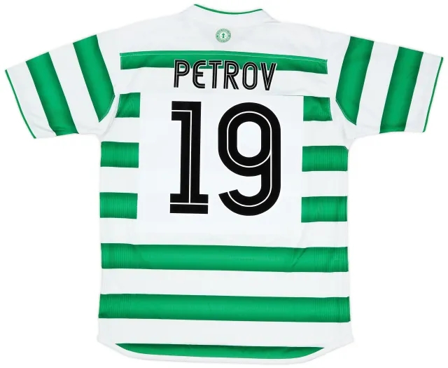 Umbro 2003-04 Celtic Home Shirt Petrov #19 - 7/10 - (M)