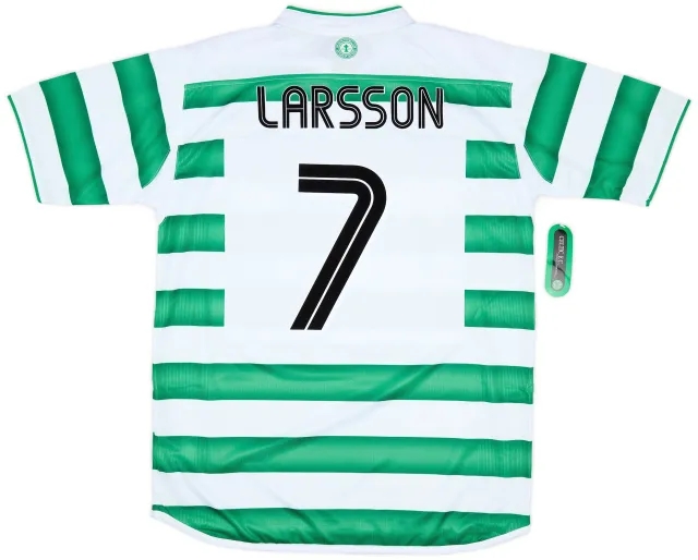 Umbro 2003-04 Celtic Home Shirt Larsson #7 (L)