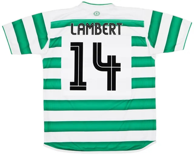 Umbro 2003-04 Celtic Home Shirt Lambert #14  - 8/10 - (L)