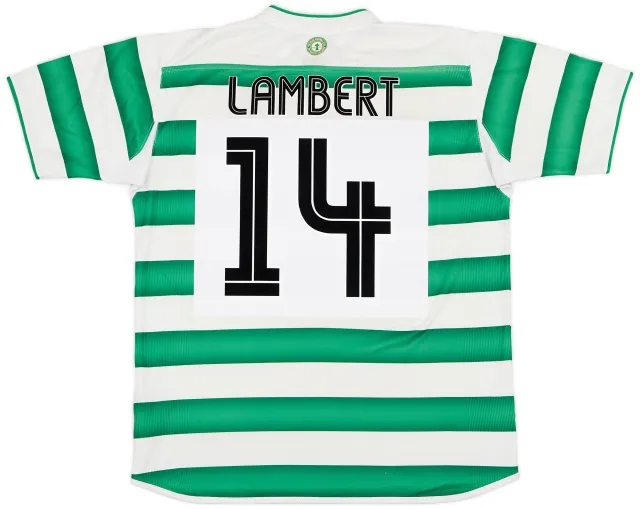 Umbro 2003-04 Celtic Home Shirt Lambert #14  - 7/10 - (L)