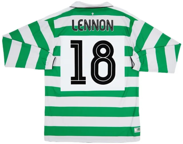Umbro 2004-05 Celtic Home L/S Shirt Lennon #18 - 5/10 - (L)