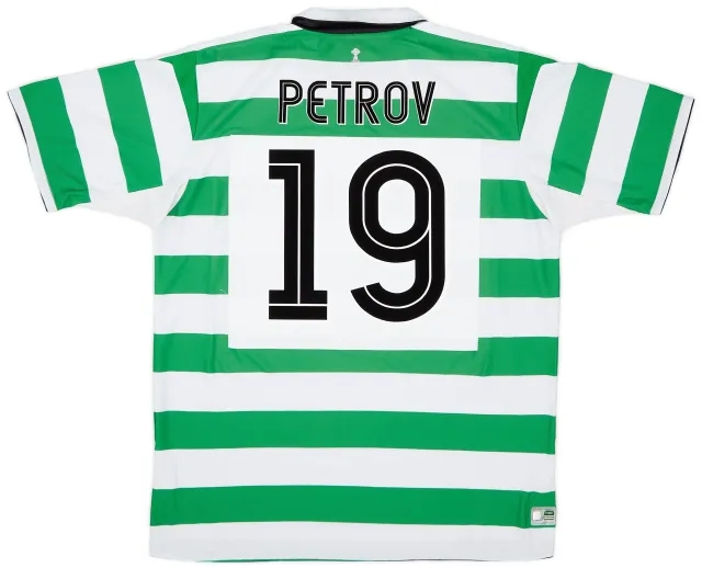 Umbro 2004-05 Celtic Home Shirt Petrov #19  - 8/10 - (XL)
