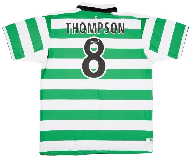 Umbro 2004-05 Celtic Home Shirt Thompson #8 - 6/10 - (XXL)