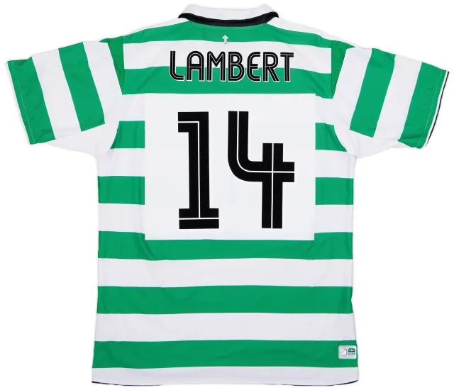 Umbro 2004-05 Celtic Home Shirt Lambert #14 - 8/10 - (XL)