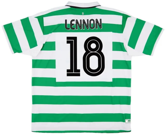 Umbro 2004-05 Celtic Home Shirt Lennon #18 - 8/10 - (XXL)