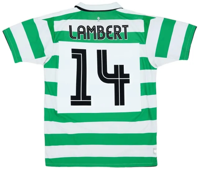 Umbro 2004-05 Celtic Home Shirt Lambert #14 - 8/10 - (M)