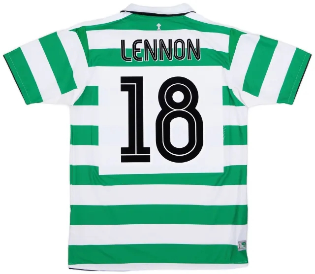 Umbro 2004-05 Celtic Home Shirt Lennon #18 - 7/10 - (M)