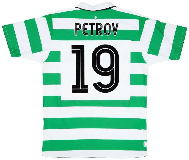 Umbro 2004-05 Celtic Home Shirt Petrov #19 - 8/10 - (L)