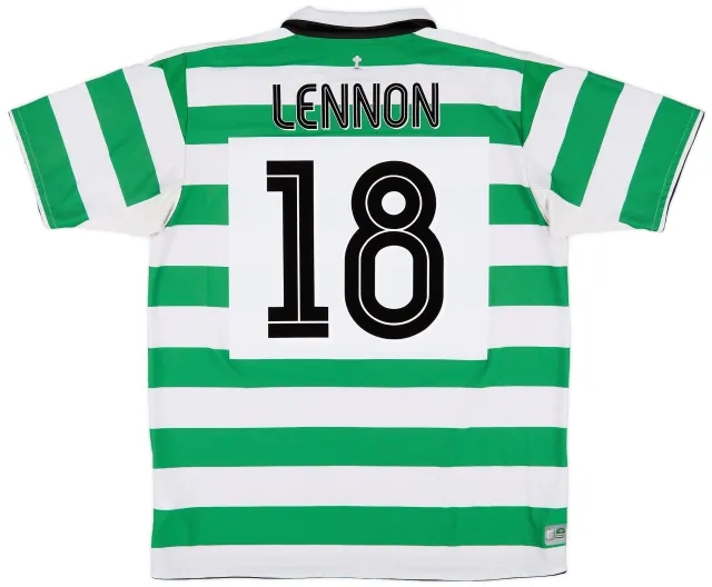 Umbro 2004-05 Celtic Home Shirt Lennon #18 - 9/10 - (L)