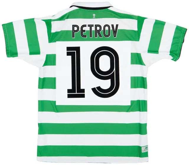 Umbro 2004-05 Celtic Home Shirt Petrov #19 - 8/10 - (L)
