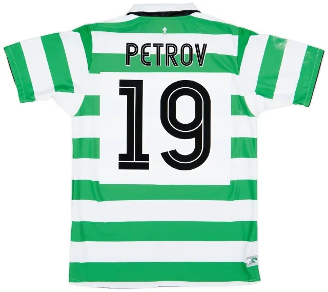 Umbro 2004-05 Celtic Home Shirt Petrov #19 - 8/10 - (M)