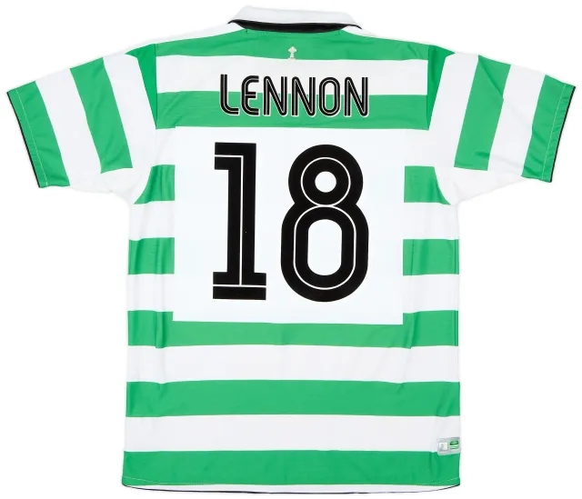 Umbro 2004-05 Celtic Home Shirt Lennon #18 - 7/10 - (M)