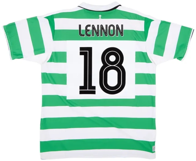 Umbro 2004-05 Celtic Home Shirt Lennon #18 - 9/10 - (XL)