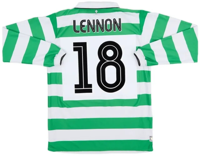 Umbro 2004-05 Celtic Home L/S Shirt Lennon #18 - 7/10 - (L)